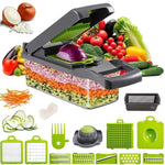 16-in-1 multifunctional vegetable chopper for kitchen food preparation
