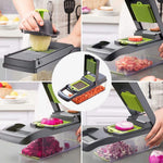Multifunctional food chopper with 1.5L collection container
