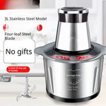 Multifunctional kitchen food processor with stainless steel bowl